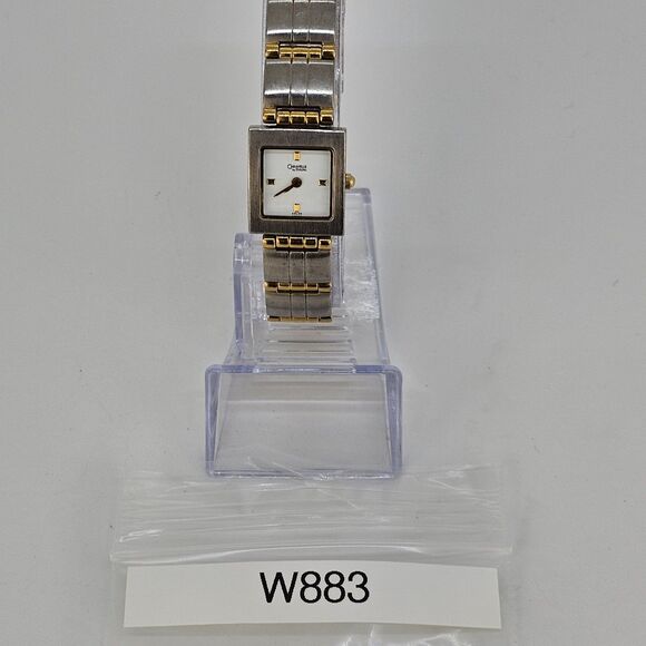 Caravelle Bulova Women's Watch 18MM White Dial Two Tone Bracelet 7" New Battery - Picture 14 of 14